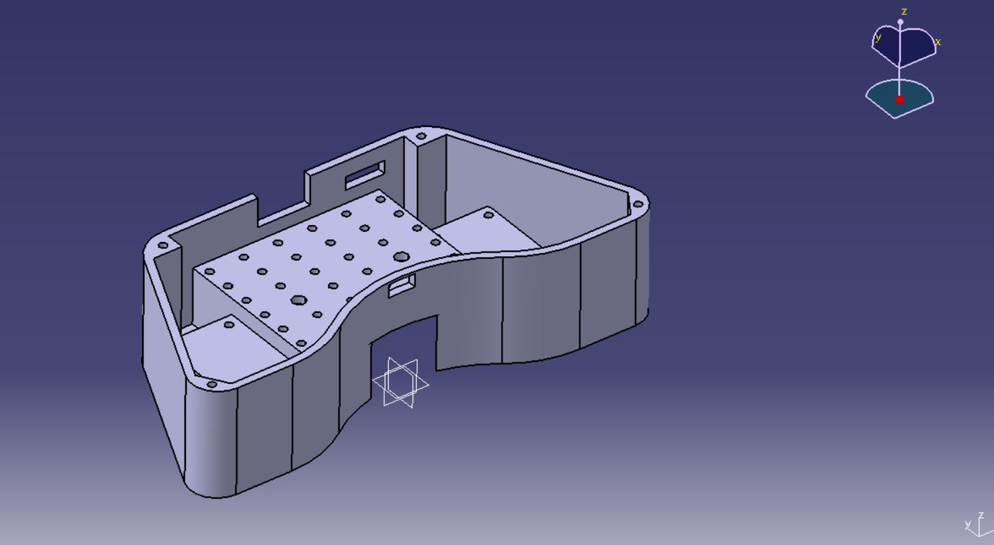 CAD model of the remote controller base