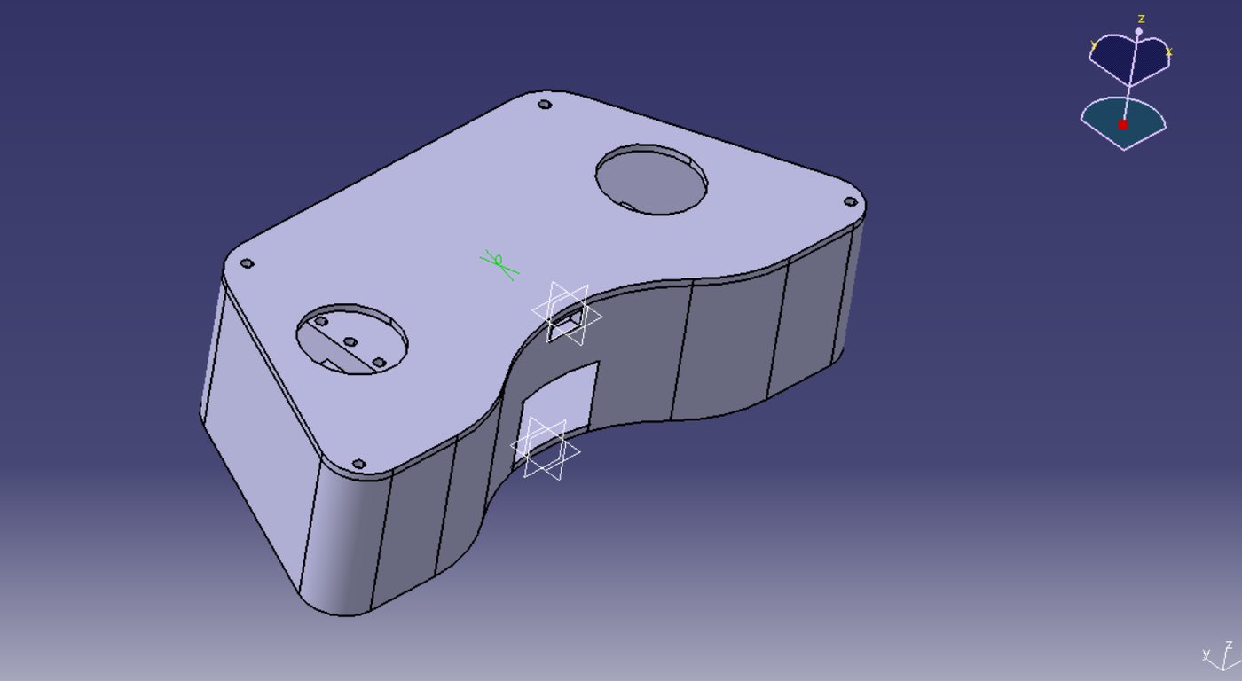 CAD model of the AGV remote controller shell