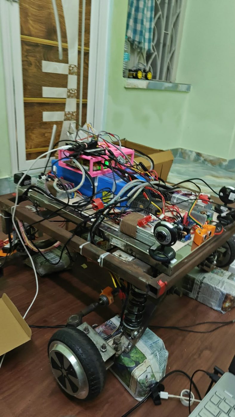 AGV electronics on the bench
